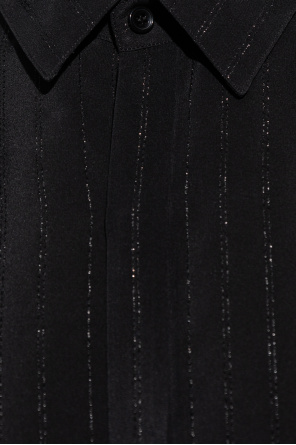 SchaferandweinerShops Zambia - Black Silk shirt with lurex